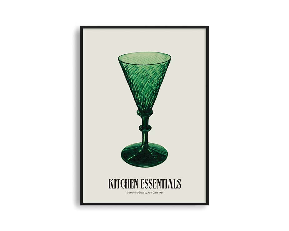 Poster Hub Sherry Wine Glass Wall to Wall Prints