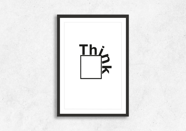 Think Outside The Box 1 Framed  Wall Art