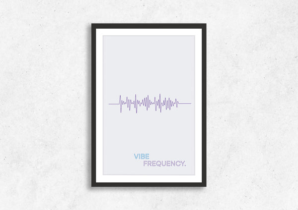 Vibe Frequency 2 Framed Wall Art