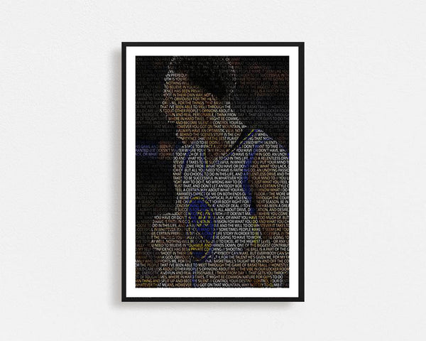 Steph Curry Typography Frame
