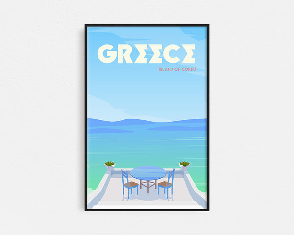 Travel Series - Greece Framed Wall Art