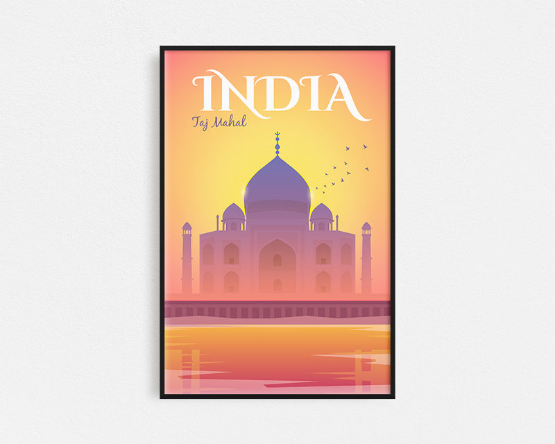 Travel Series - India Taj Mahal Framed Wall Art