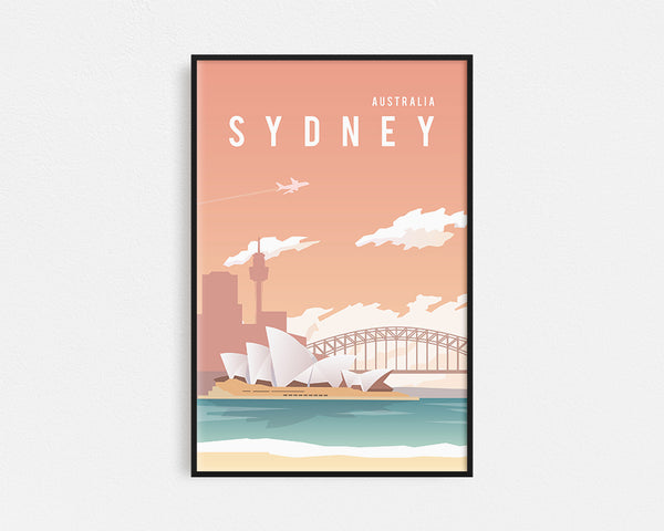 Travel Series - Sydney Harbour Bridge Framed Wall Art