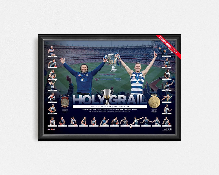 Geelong Holy Grail Official Framed Print Wall to Wall