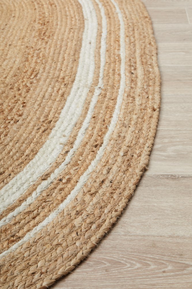 Noosa 111 Natural Oval Hand-Braided Rug