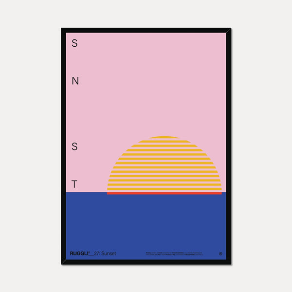 RUGGLI - Sunset Art Print Framed