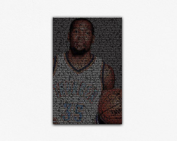 Kevin Durant Typography Frame