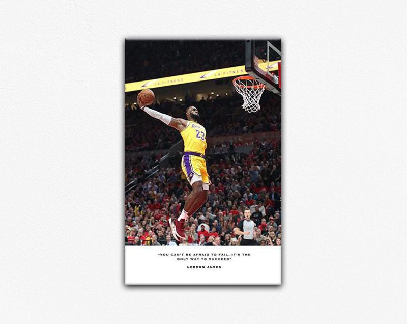 Lebron James Los Angeles Lakers Canvas Print