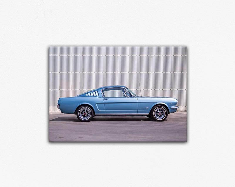 Blue Mustang Canvas print