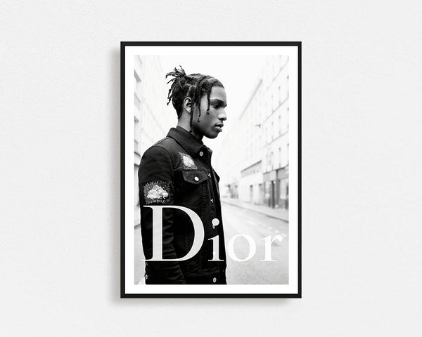ASAP Rocky ( Dior 2 ) A$AP Framed Wall ARt