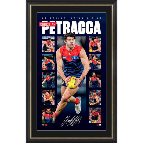 Melbourne Demons – Christian Petracca Signed & Framed Vertiramic