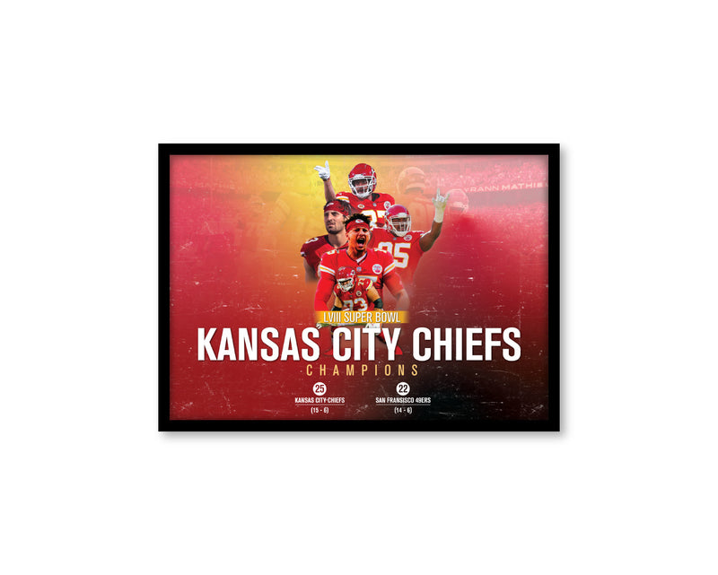 Kansas City Chiefs 2024 Super Bowl Print landscape