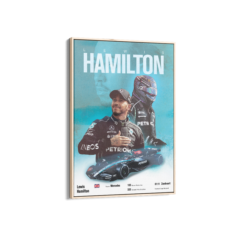 Lewis Hamilton Vintage F1 Print