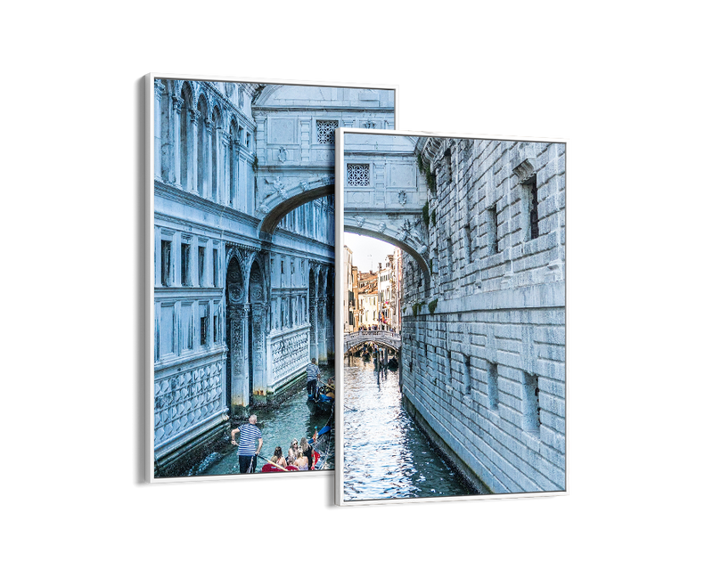 Italy Venice Riverin The City Set Includes Two Prints