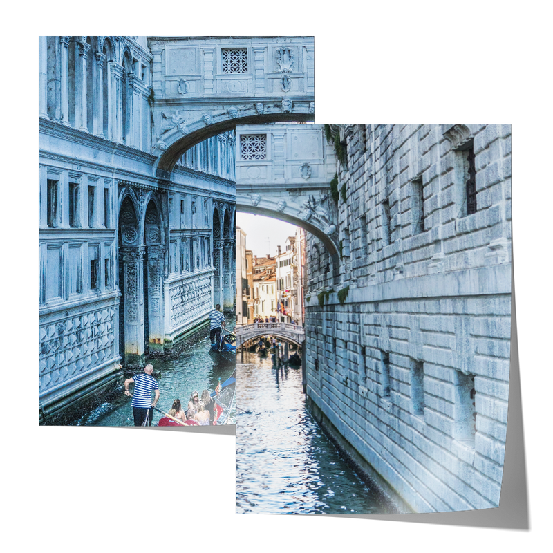 Italy Venice Riverin The City Set Includes Two Prints