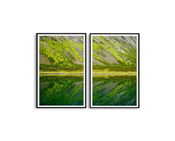 Norway Greens Set Includes Two Prints