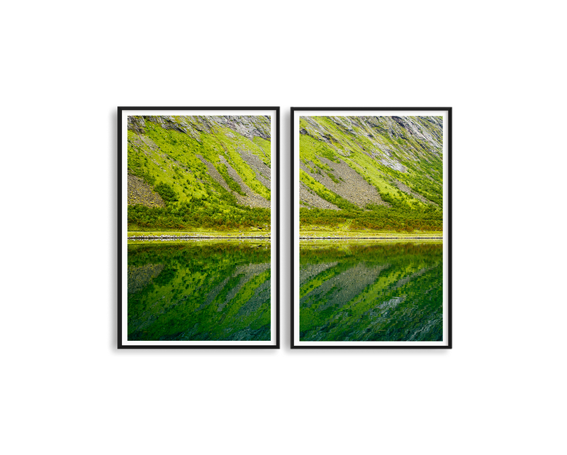 Norway Greens Set Includes Two Prints