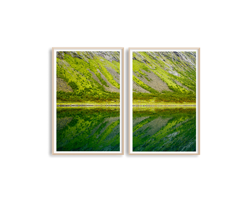 Norway Greens Set Includes Two Prints