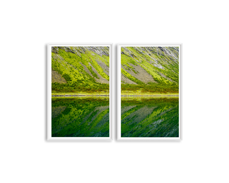 Norway Greens Set Includes Two Prints