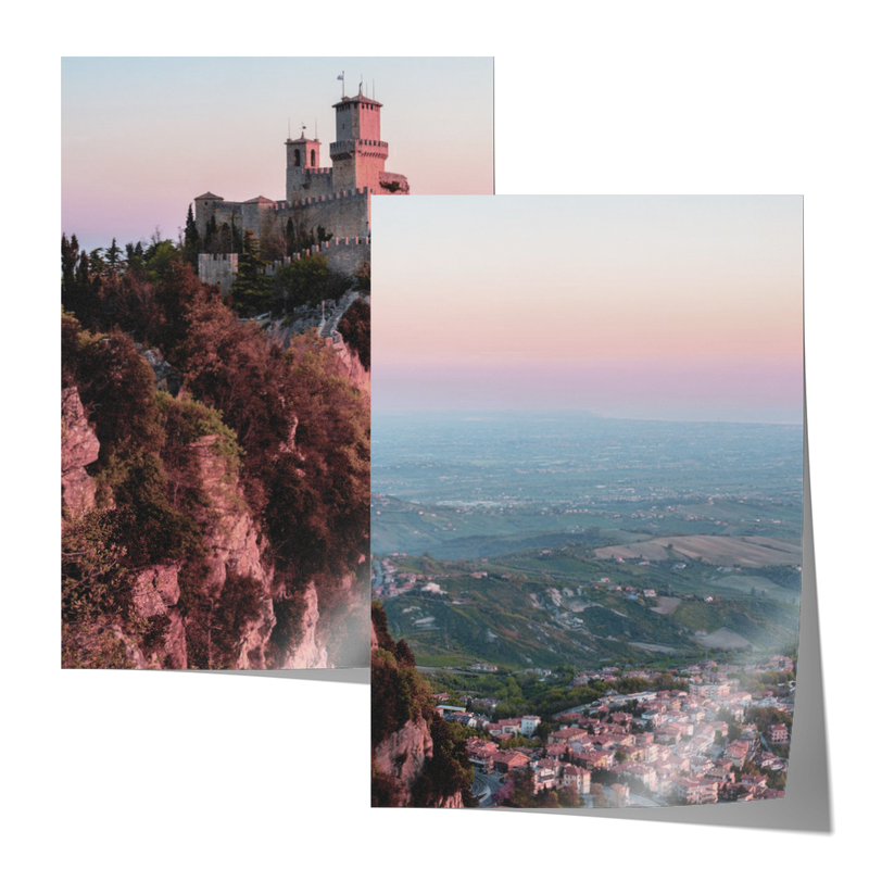 San Marino Set Includes Two Prints