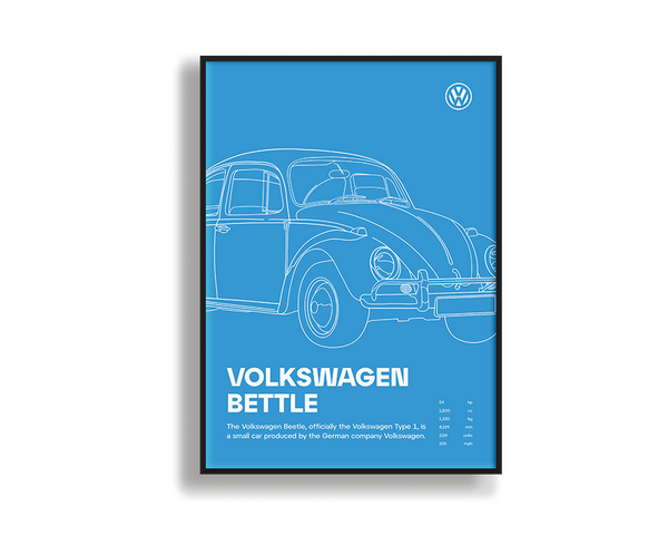 Car Print Volkswagen Beetle 02