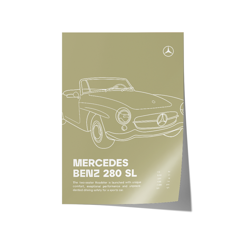Mercedes Benz 280 SL Olive