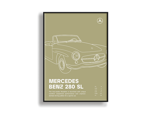 Mercedes Benz 280 SL Olive
