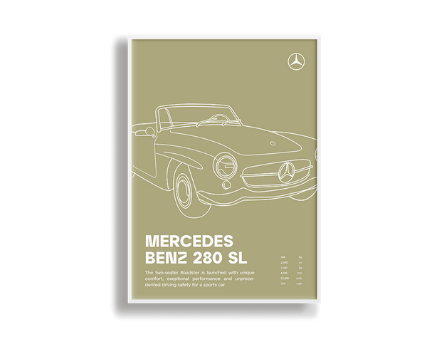 Mercedes Benz 280 SL Olive