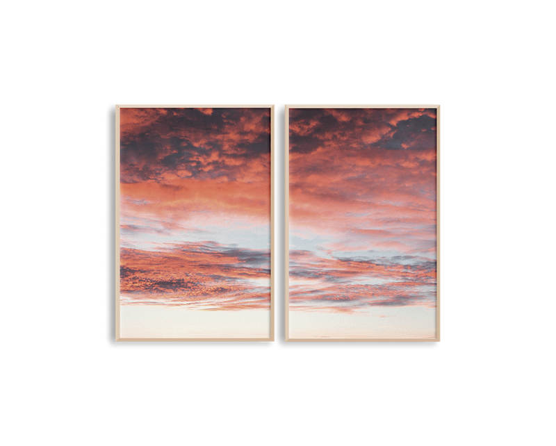 Evening Sky Set Includes Two Prints