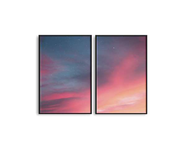 Pastel Sky Set Includes Two Prints