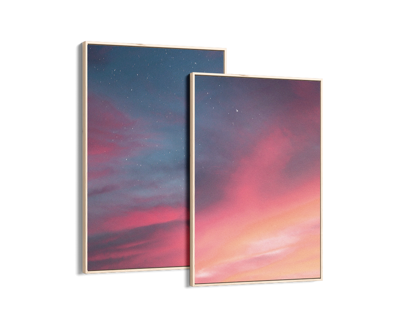 Pastel Sky Set Includes Two Prints