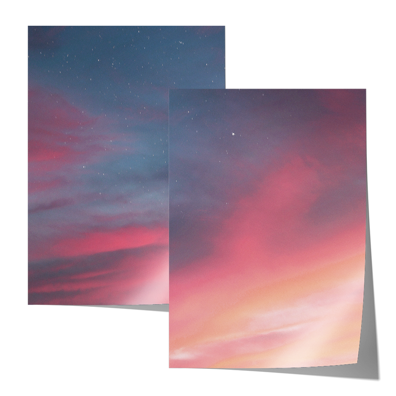 Pastel Sky Set Includes Two Prints