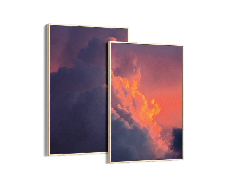 Sunset in The Clouds Set Includes Two Prints