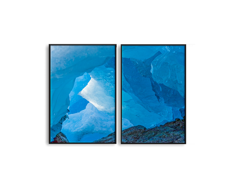 Blue Ice Set Includes Two Prints