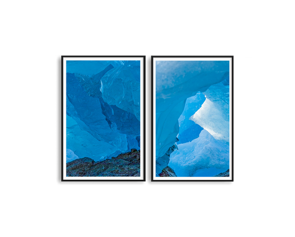 Blue Ice Set Includes Two Prints