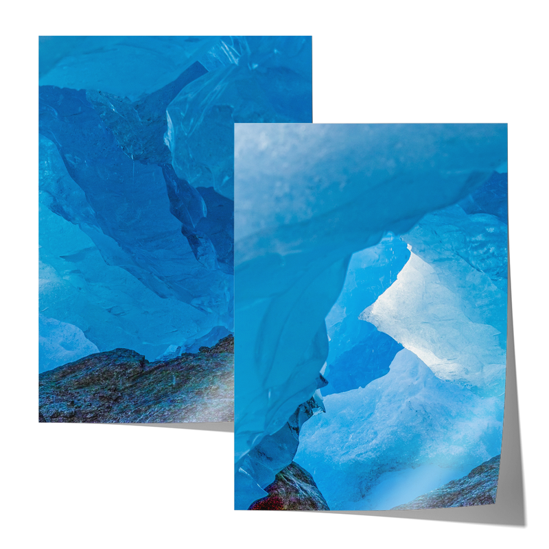 Blue Ice Set Includes Two Prints