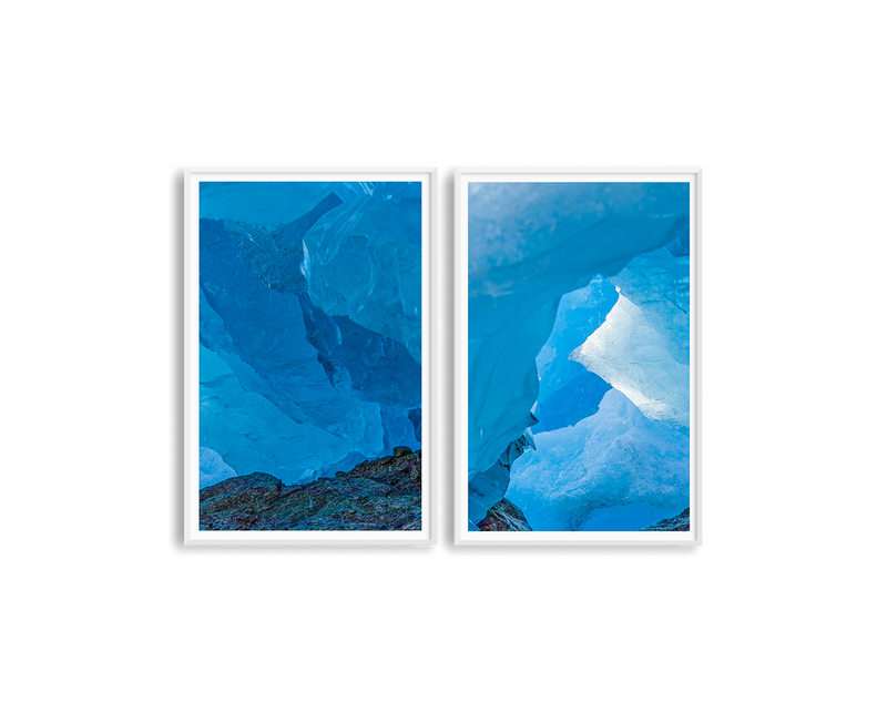 Blue Ice Set Includes Two Prints