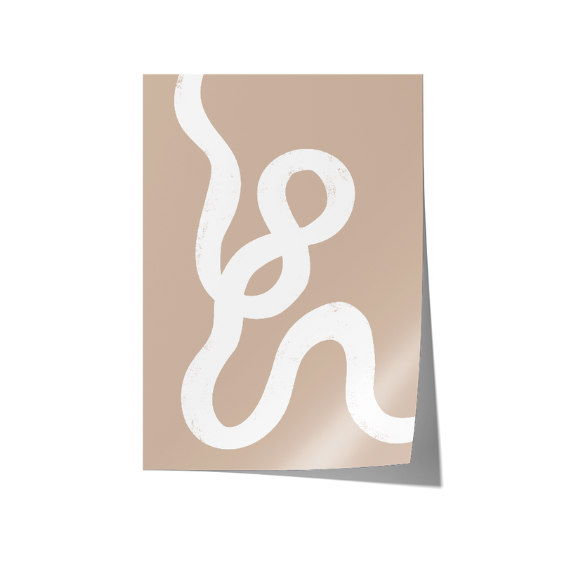 Abstract Lines Left Brown