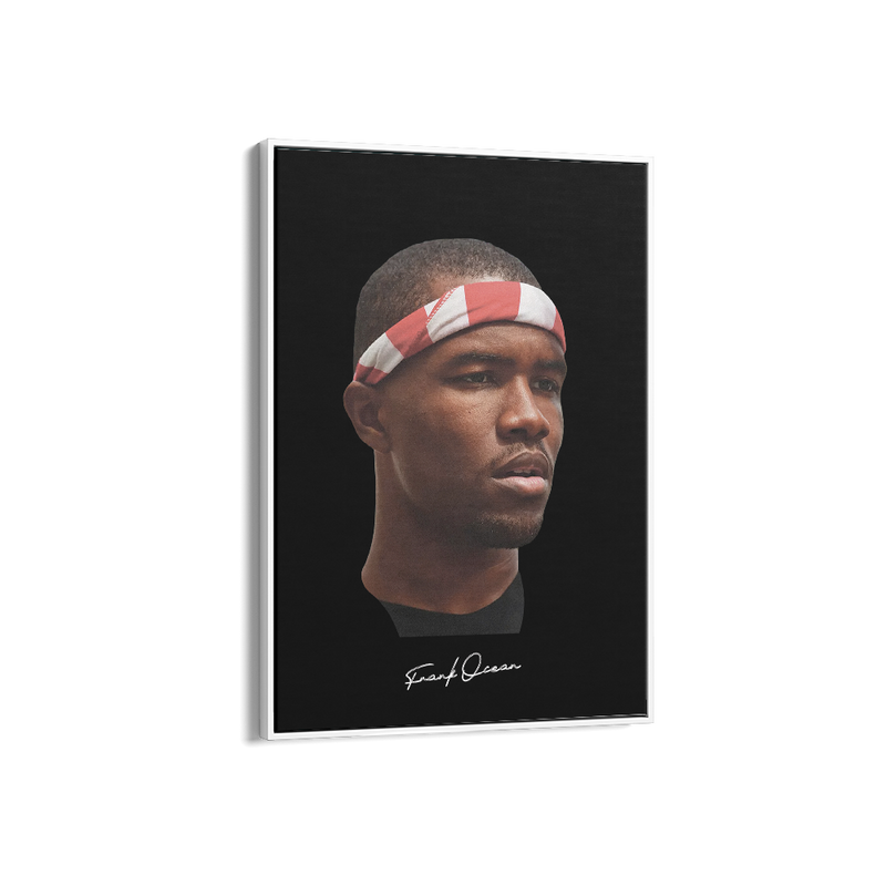 Big Head Retro Frank Ocean Black Portrait