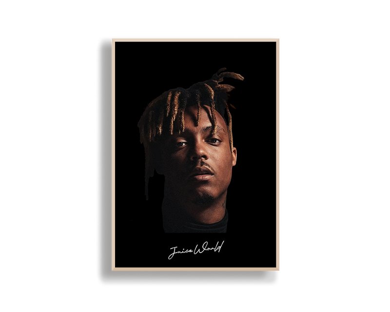 Big Head Retro Juice WRLD Black Portrait