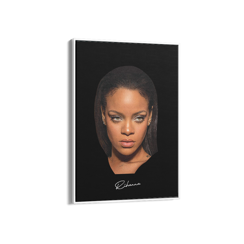 Big Head Rihanna Black Portrait