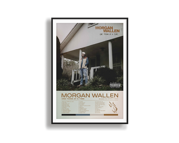 Morgan Wallen album wall art