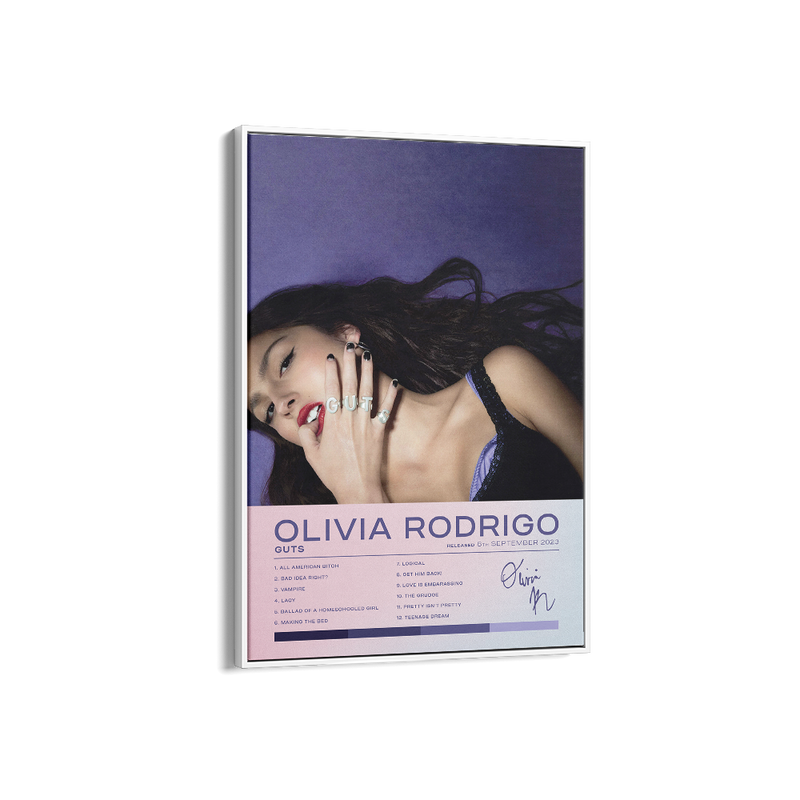 Olivia Rodrigo guts album wall art