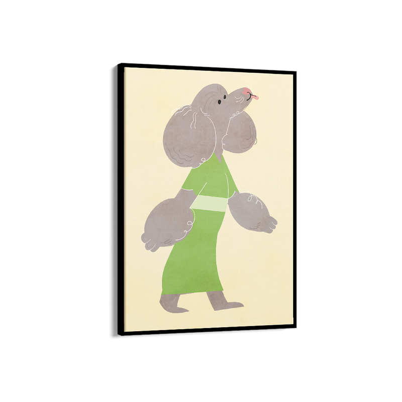 Poodle dog kids wall art