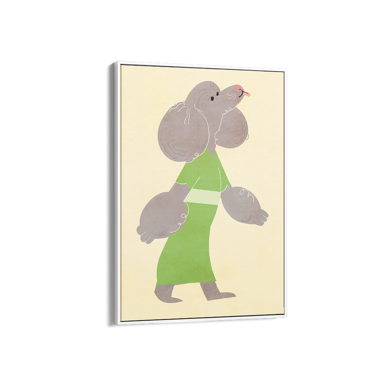 Poodle dog kids wall art