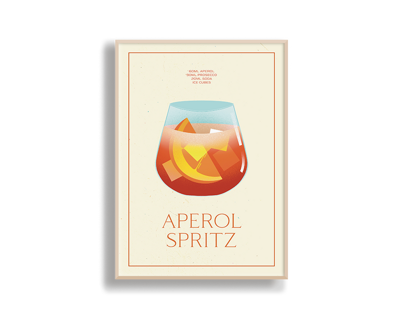 Aperol Spritz Print Wall Art