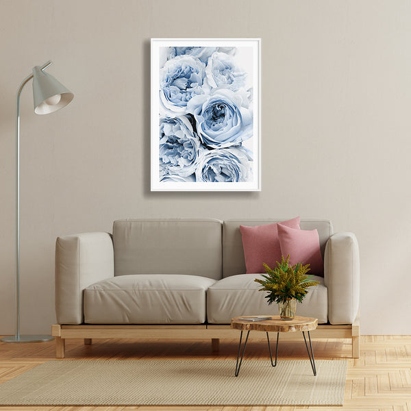 Blue Flowers Print