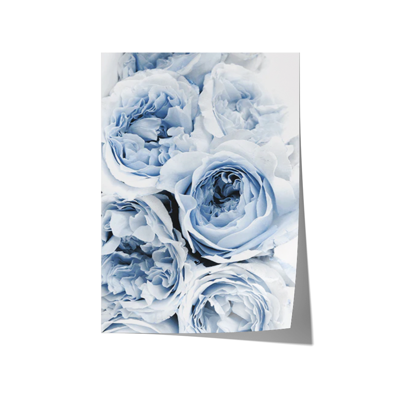 Blue Flowers Print