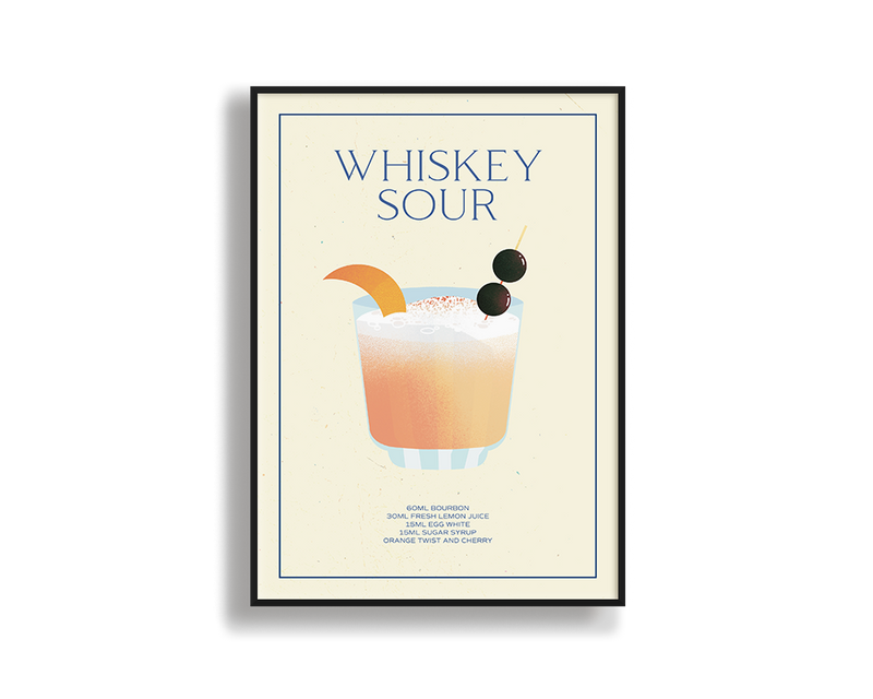 Whiskey Sour Print Wall Art