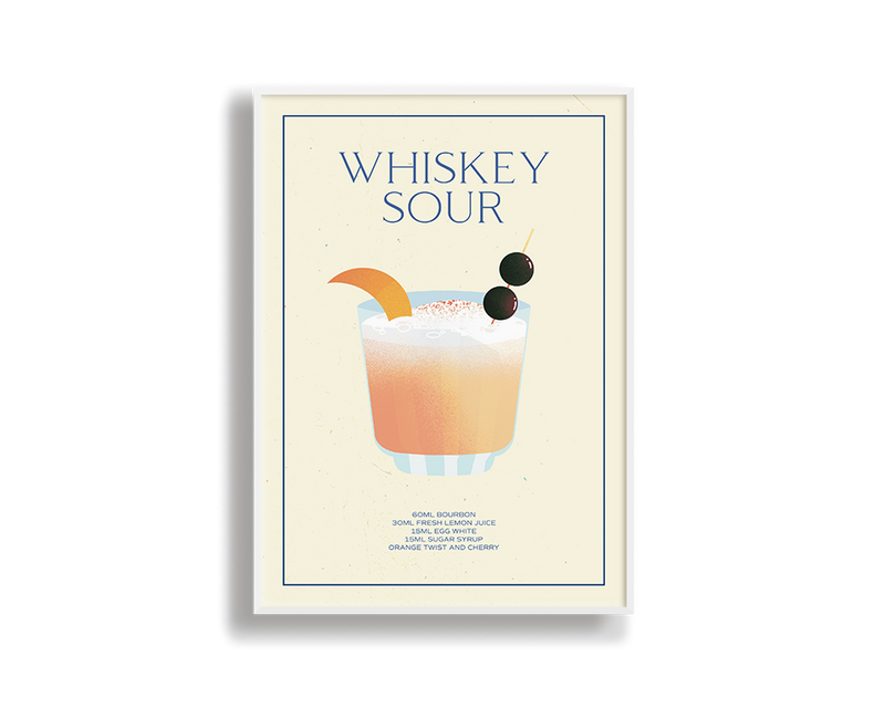 Whiskey Sour Print Wall Art